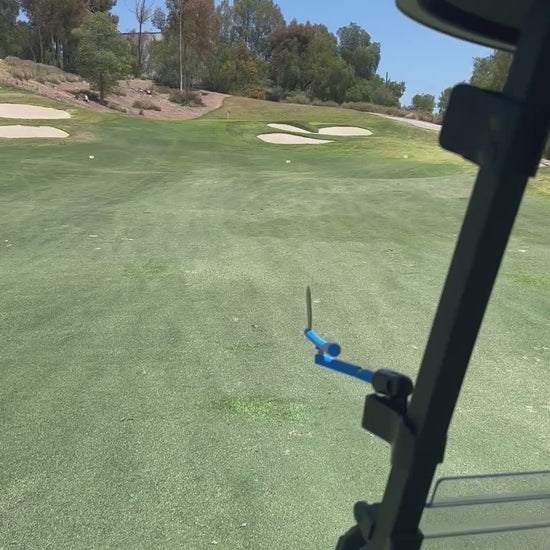 Wind Genie Golf Wind Vane in Action