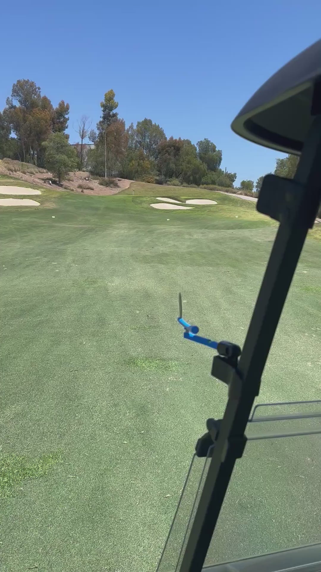 Wind Genie Golf Wind Vane in Action